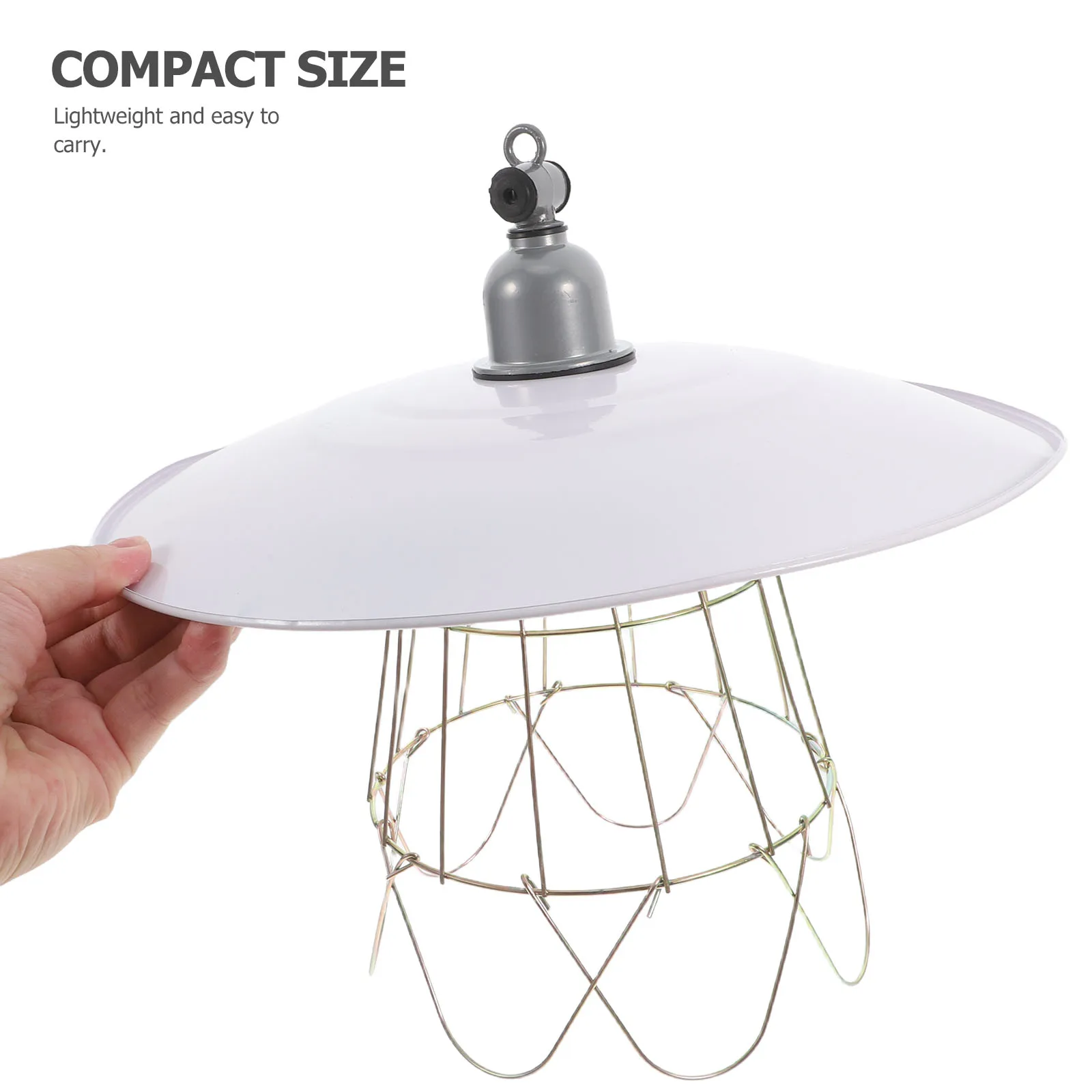 

Insulated Lamps Metal Bulb Guard Chicken Wire Frame Industrial Veterinary Lampshade Heat Resistant Waterproof Pendant String
