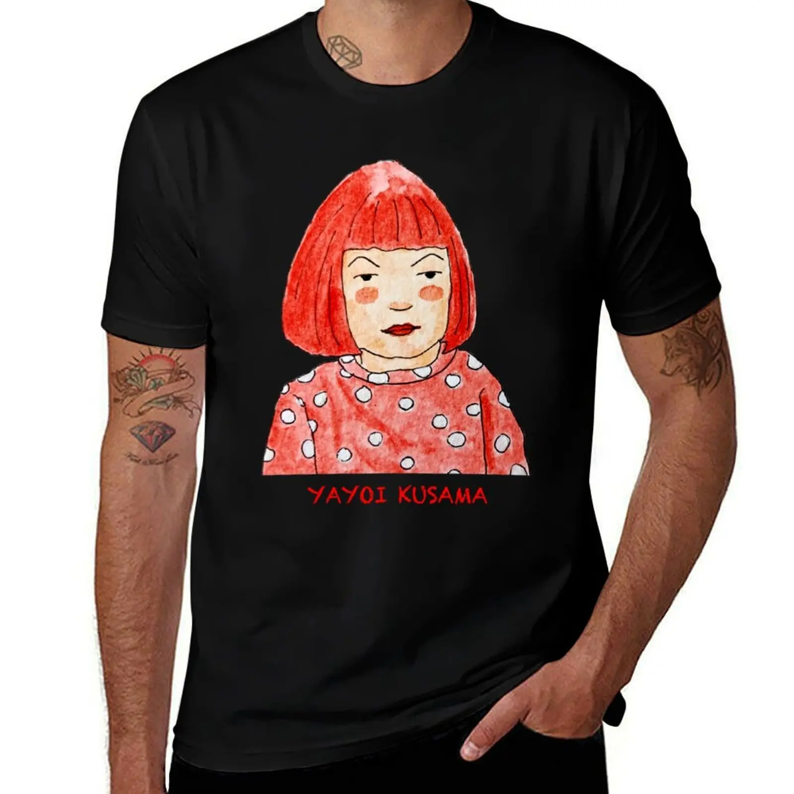 

man YAYOI t t for shirt pack man cotton man T-Shirt - KUSAMA t Fanart white shirts graphic shirt