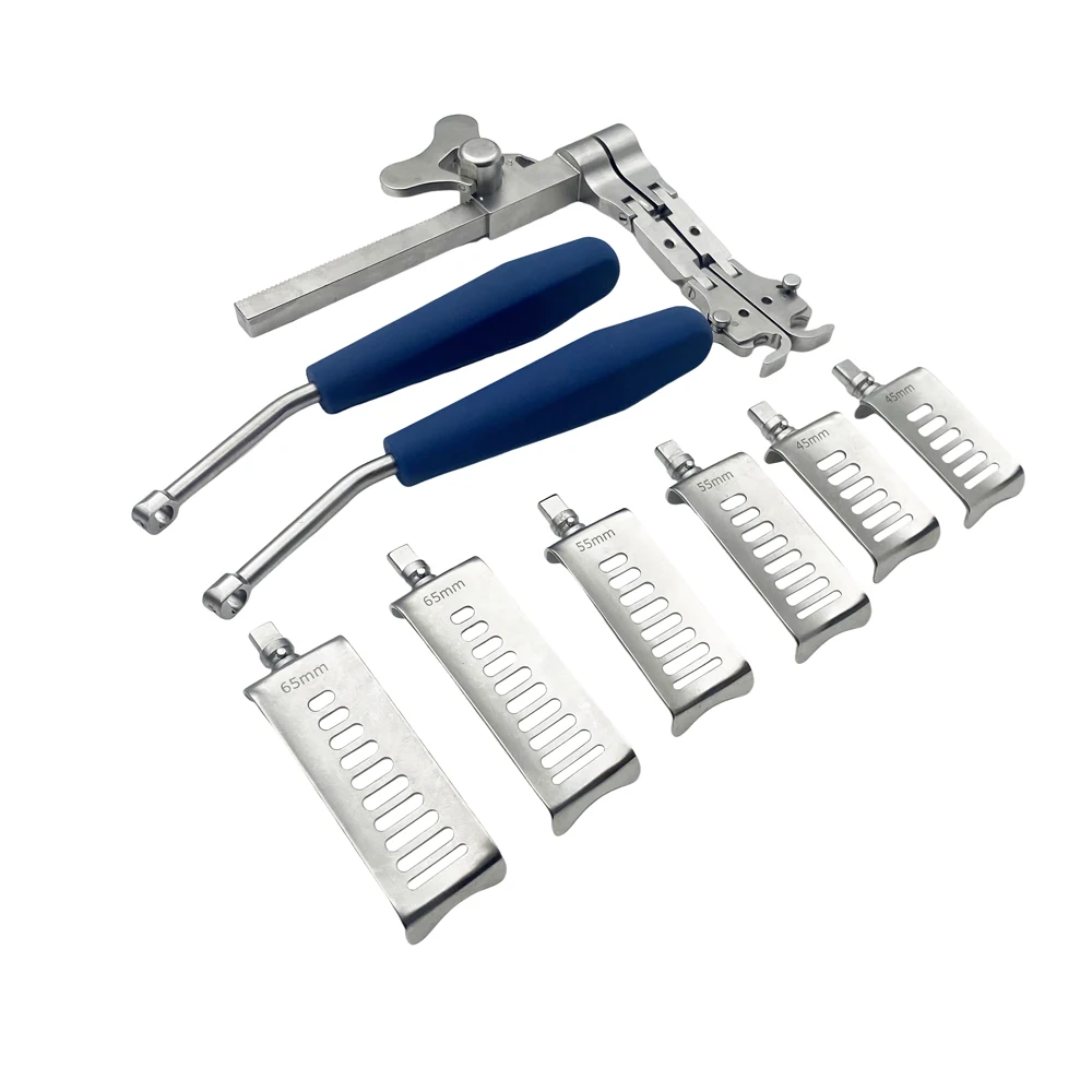 

Система шейного ретрактора из нержавеющей стали, съемное лезвие, расширитель двойных шарниров, ветеринарные ортопедические инструменты