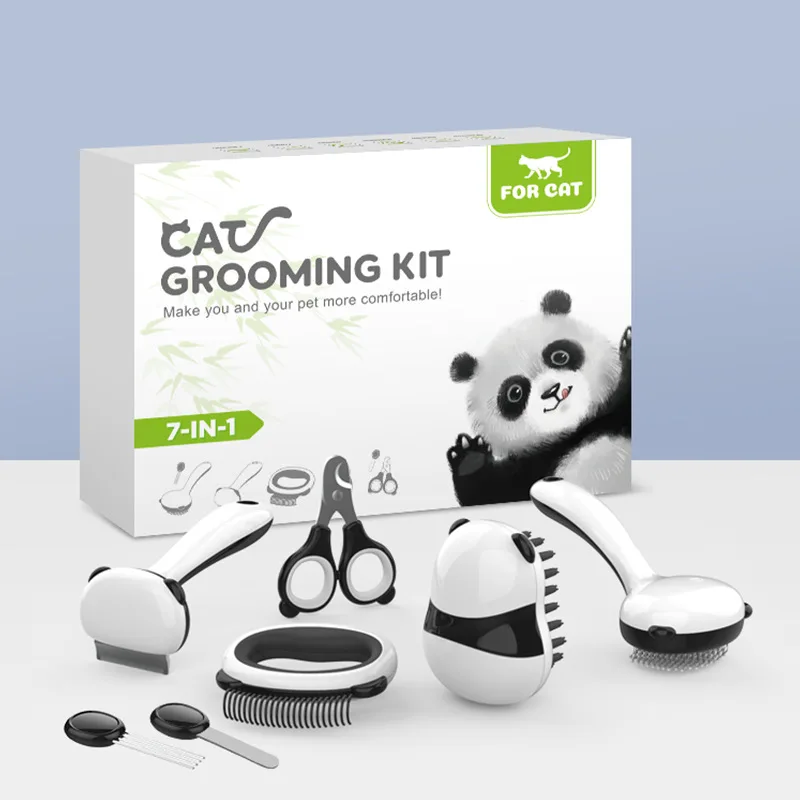 

Product Set Version Pet Care Grooming Set - Bath - Nail Cutting - Massage - Combing Hair Cat Supplies Pet Grooming Products