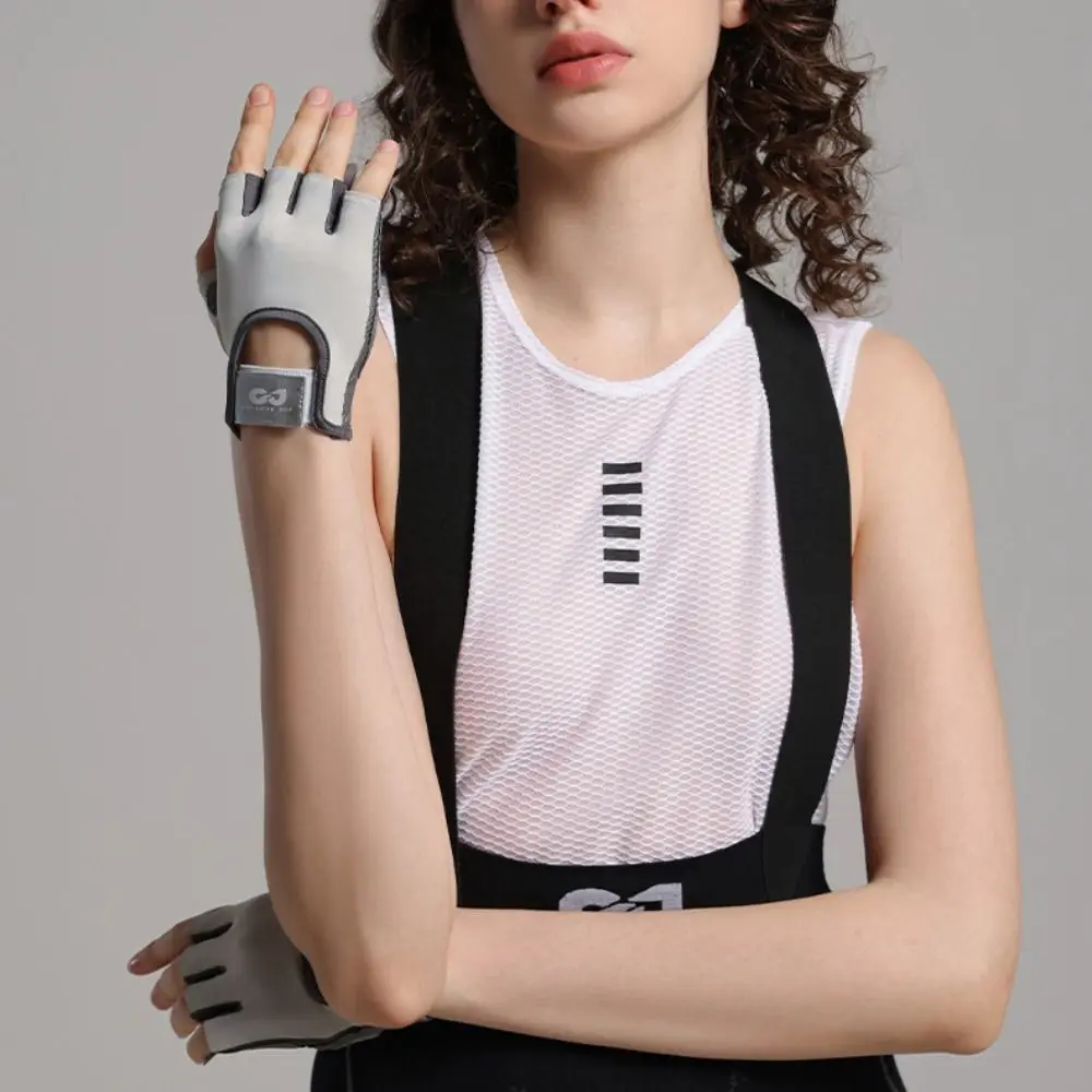 Half Finger Half Finger Gloves Nylon Breathable Workout Gloves Non-slip Multiple Colors Bodybuilding Gloves Lifting