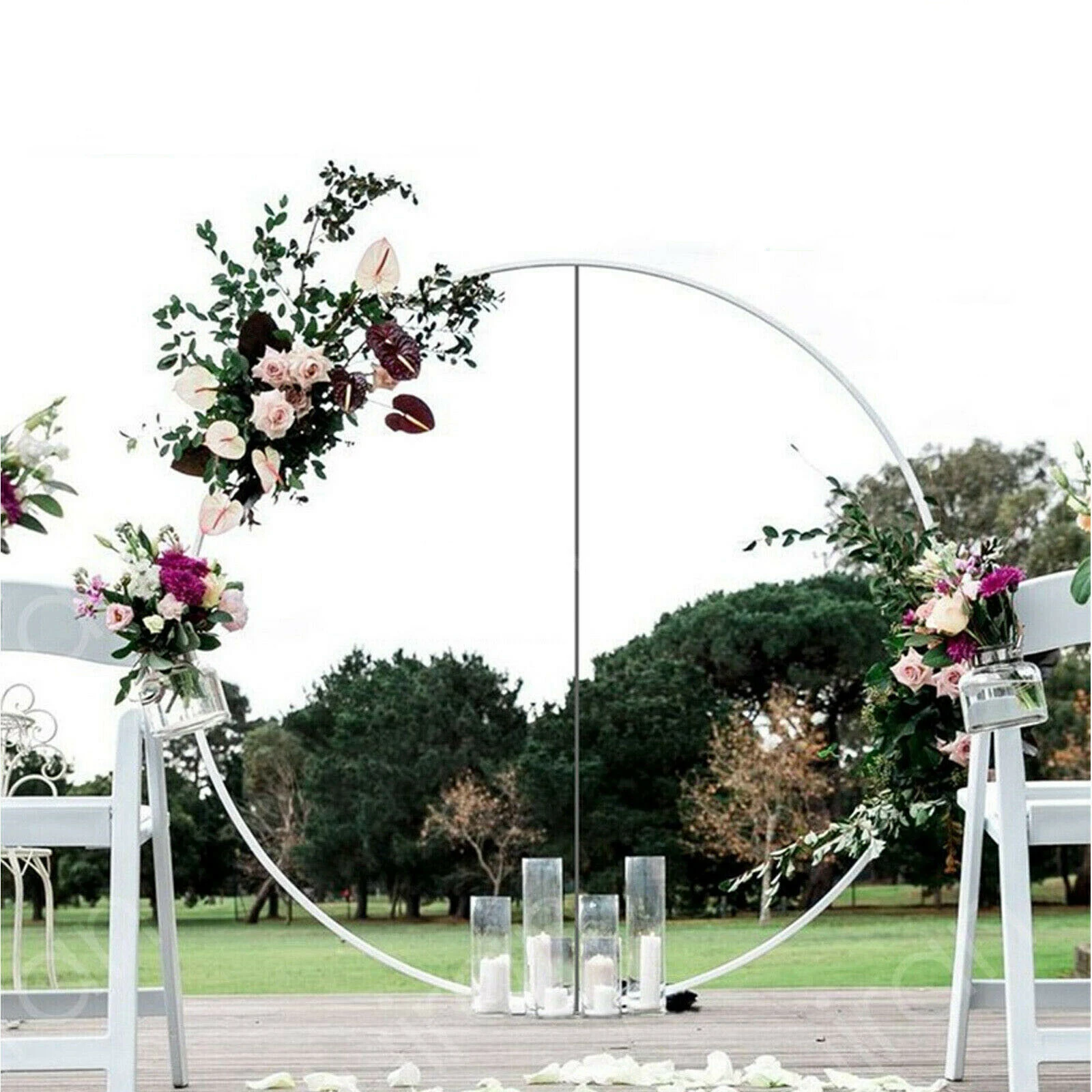 Giant Big Balloon Ring Round Balloon Arch Balloon Circle Stand Holder Frame Ring compleanno decorazioni di nozze sfondo