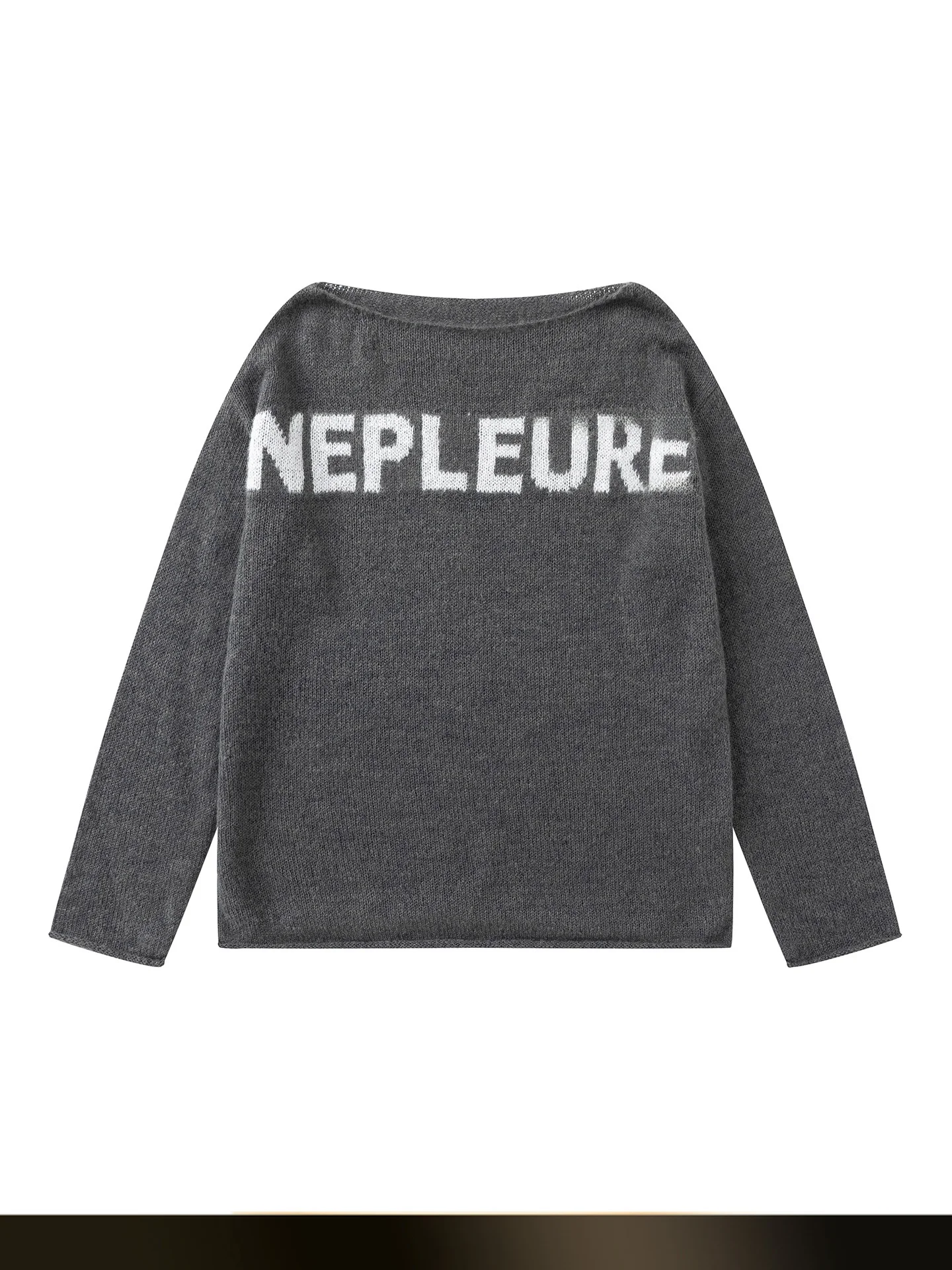 

Американский ретро-свитер свободного кроя с круглым вырезом и открытыми плечами, осенняя новинка, повседневный трикотаж для мальчиков и девочек