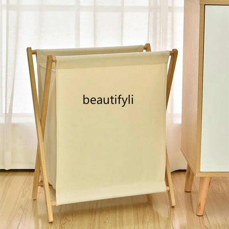 

ss26 yj Складная корзина для грязной одежды из цельного дерева в японском стиле, тканевая корзина для белья, корзина для хранения грязной одежды для спальни