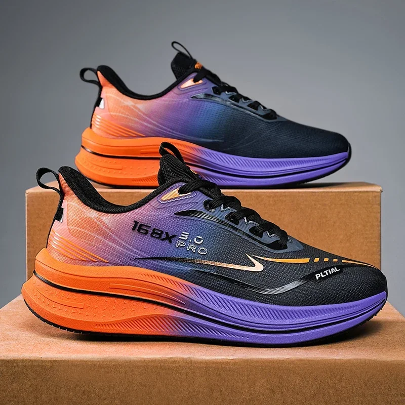 Carbon Plate Marathon Shoes Men Casual Sneakers High Quality Sports Running Shoes Lightweight Comfortable Athletic Gym Sneakers