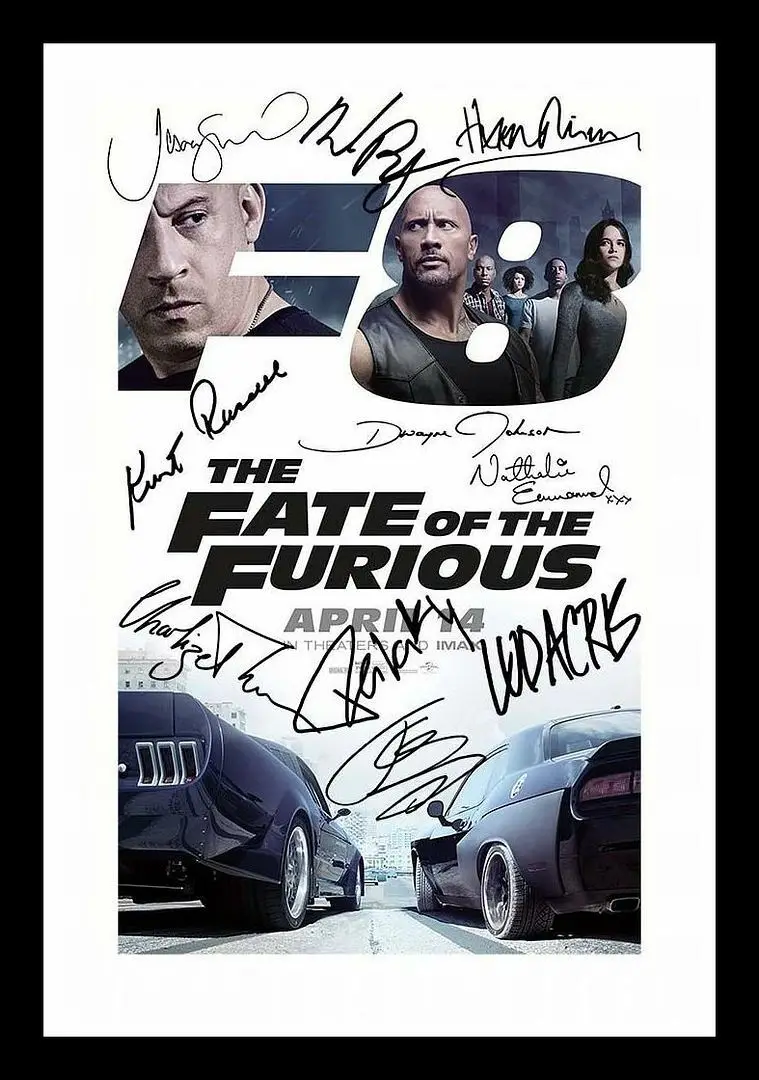 Movie FAST & FURIOUS AUTOGRAPH SIGNED PHOTO Posters Wall Art Rome Decoration