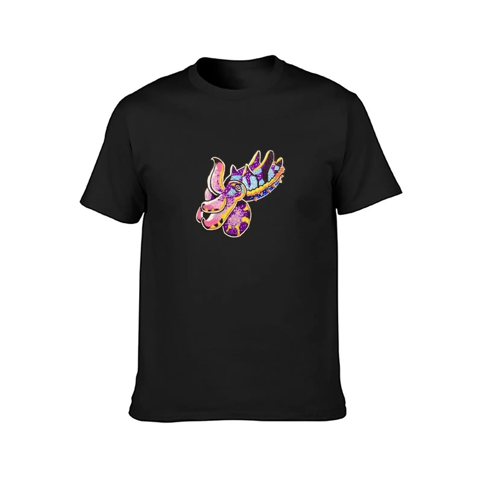 Flamboyant Cuttlefish T-Shirt korean fashion funnys anime clothes summer top Men's cotton t-shirt