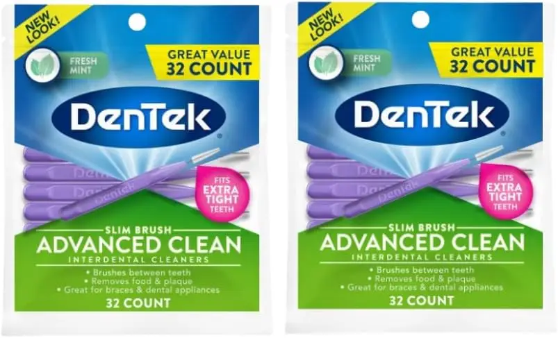 Hilo Dental con Recubrimiento de Fluoruro Avanzado y Sabor a Enjuague Bucal, Paquete de 2 (32 unidades)