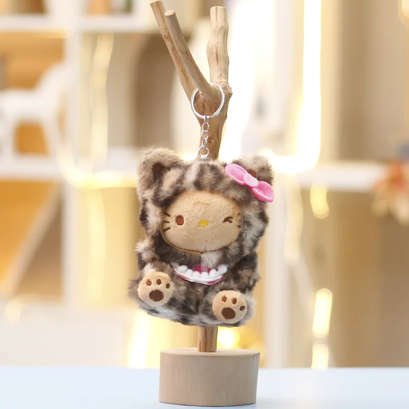 ハローキティぬいぐるみキーホルダー、キュートな変身スティッチペンダント、クロミぬいぐるみバッグハンギング用1個