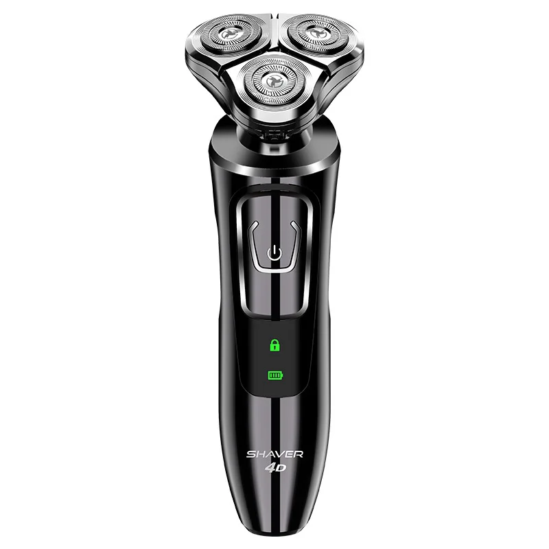 

Электробритва для мужчин - 3D перезаряжаемая роторная бритва для влажной и сухой уборки всего тела, водонепроницаемая электробритва