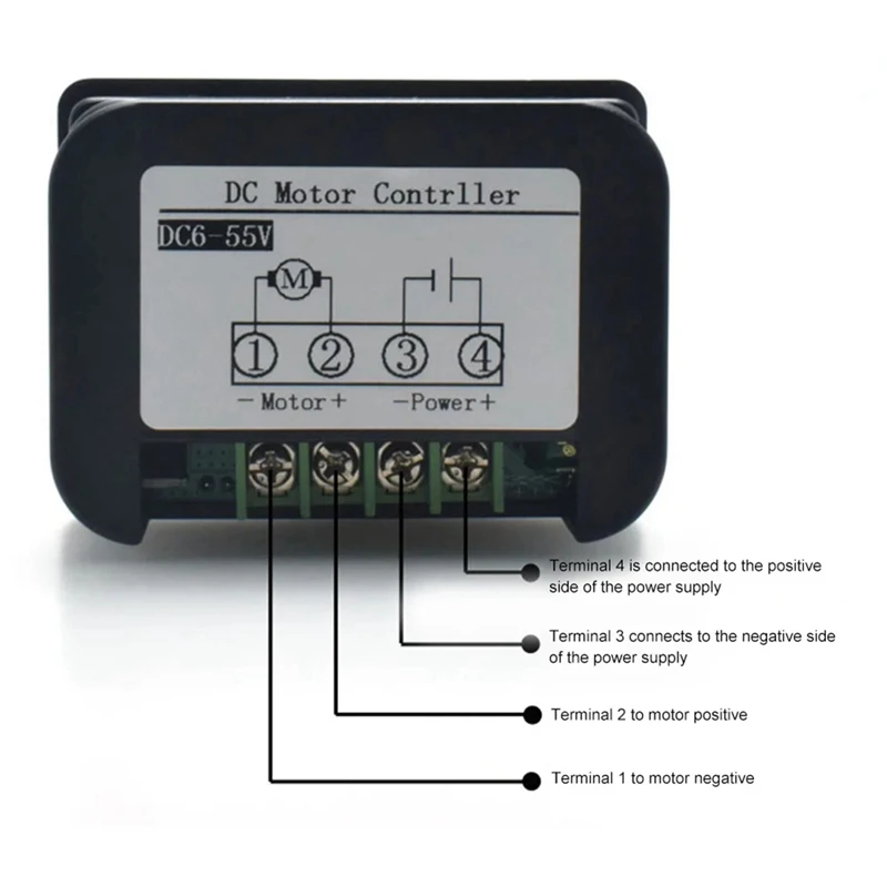 DC6-55V 30A Motor Governor PWM Motor Speed Controller Adjustable Regulator Generator Motor Governor DC Motor Speed Regulator