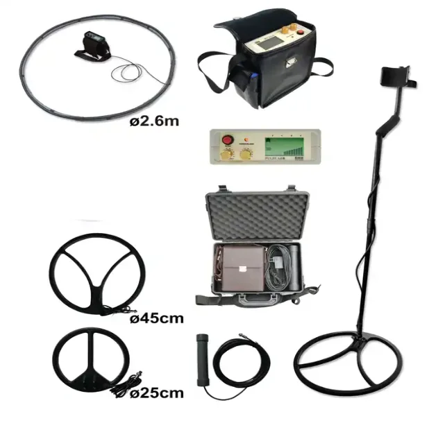 ALLOSUN AR6 Underground Metal Detector Pulse Inductive Waterproof Metal Detector Three Coils Metal/Gold/Sliver Equipment
