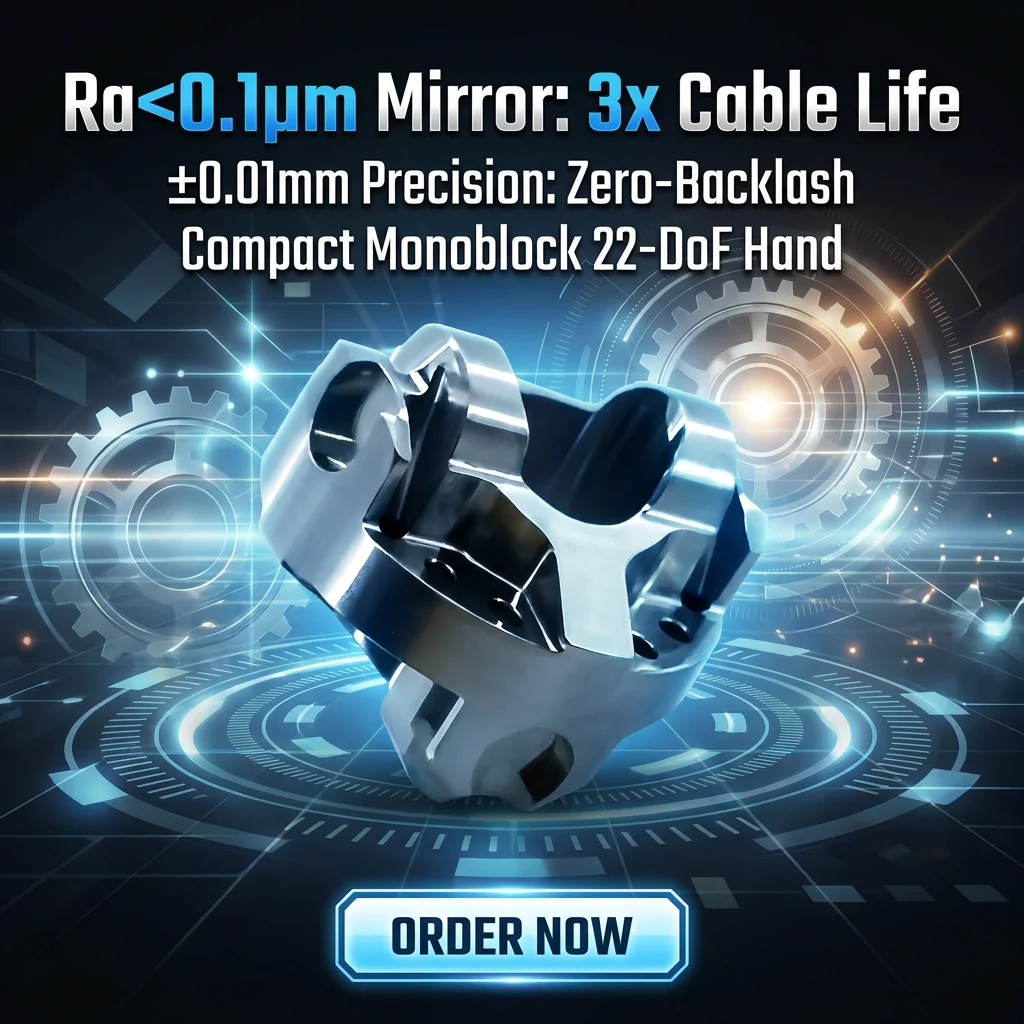 Robot Joint Actuator Durable Monoblock Robotic Harmonic Drive Housing Bionic Hand Projects Tolerance Machined Motion Matrix