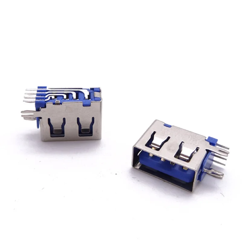 

For USB Side Insert Female Block USB Female Block Short Body 10.0 Long Side Insert O-Pin Board Female Block, Straight Edge