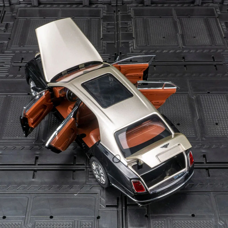 Modelo de coche de aleación Bentley Mulsanne 1:24, puertas y capó de motor, el maletero se puede abrir como regalo de cumpleaños para amigos