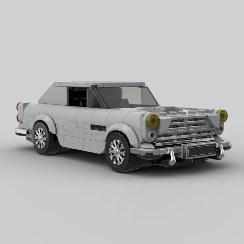 Modelo de coche de carreras de velocidad, ladrillos de construcción MOC, coche deportivo de nivel superior Retro, tecnología Modular, regalos de vacaciones para niños, traje de juguete para montar