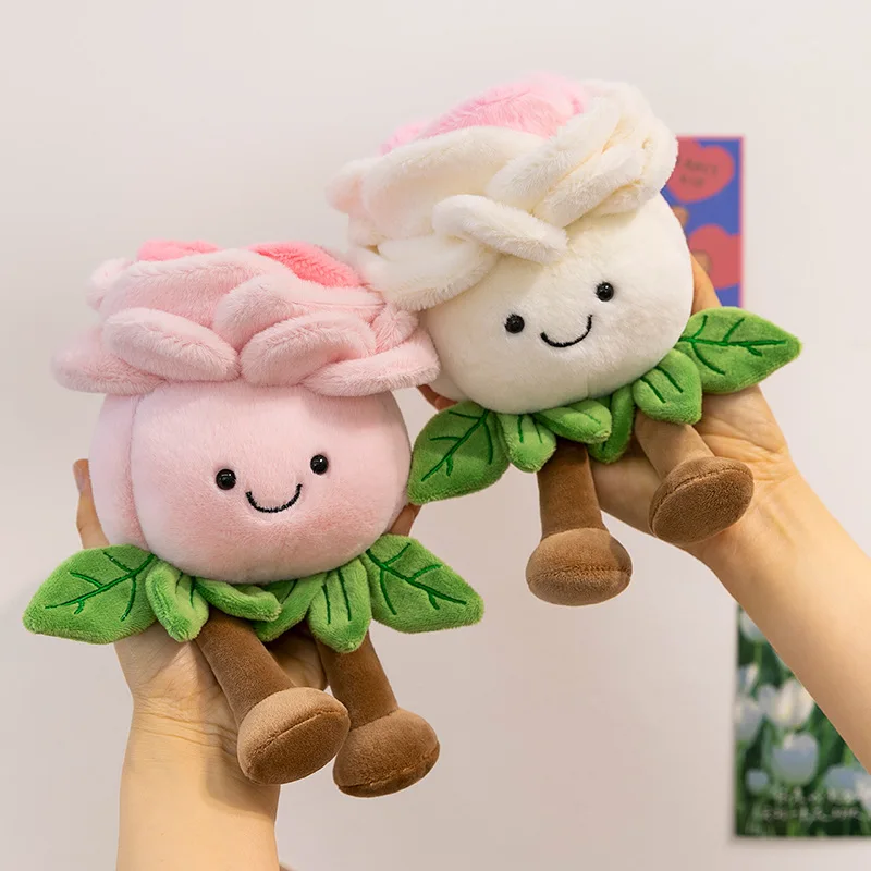 Kawaii Scented Roses Plush Dolls Soft Stuffed Toys Home Table Docoration Christmas Birthday Christmas Gifts For Kids