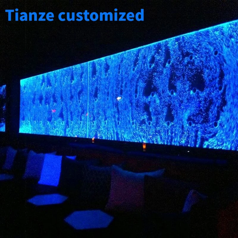 (customized)LED waterfall panel night club bar decoration / bar and lounge furniture