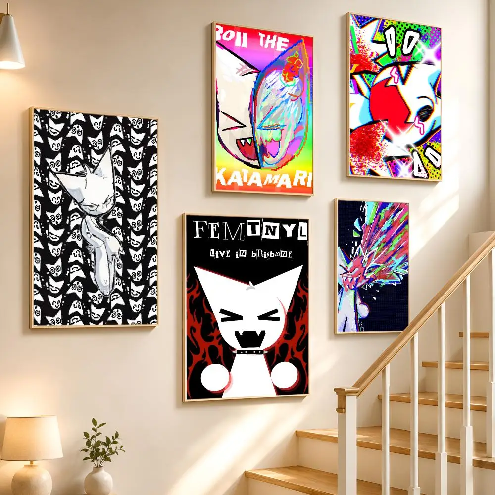 Music Electronic Femtanyl Poster High-definition waterproof stickers, suitable for home décor,holiday decorations