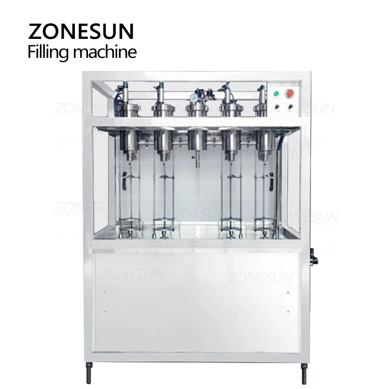 ZONESUN 액체 충전 기계 0.25-2.5L 장비 거품 맥주 탄산 폭기 음료 스파클링 물병 생산