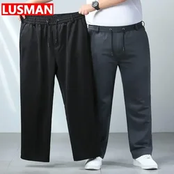 Large Size Men's Trousers 10XL High Waist Sports Casual Pants Stretchy Fabric Long Pants