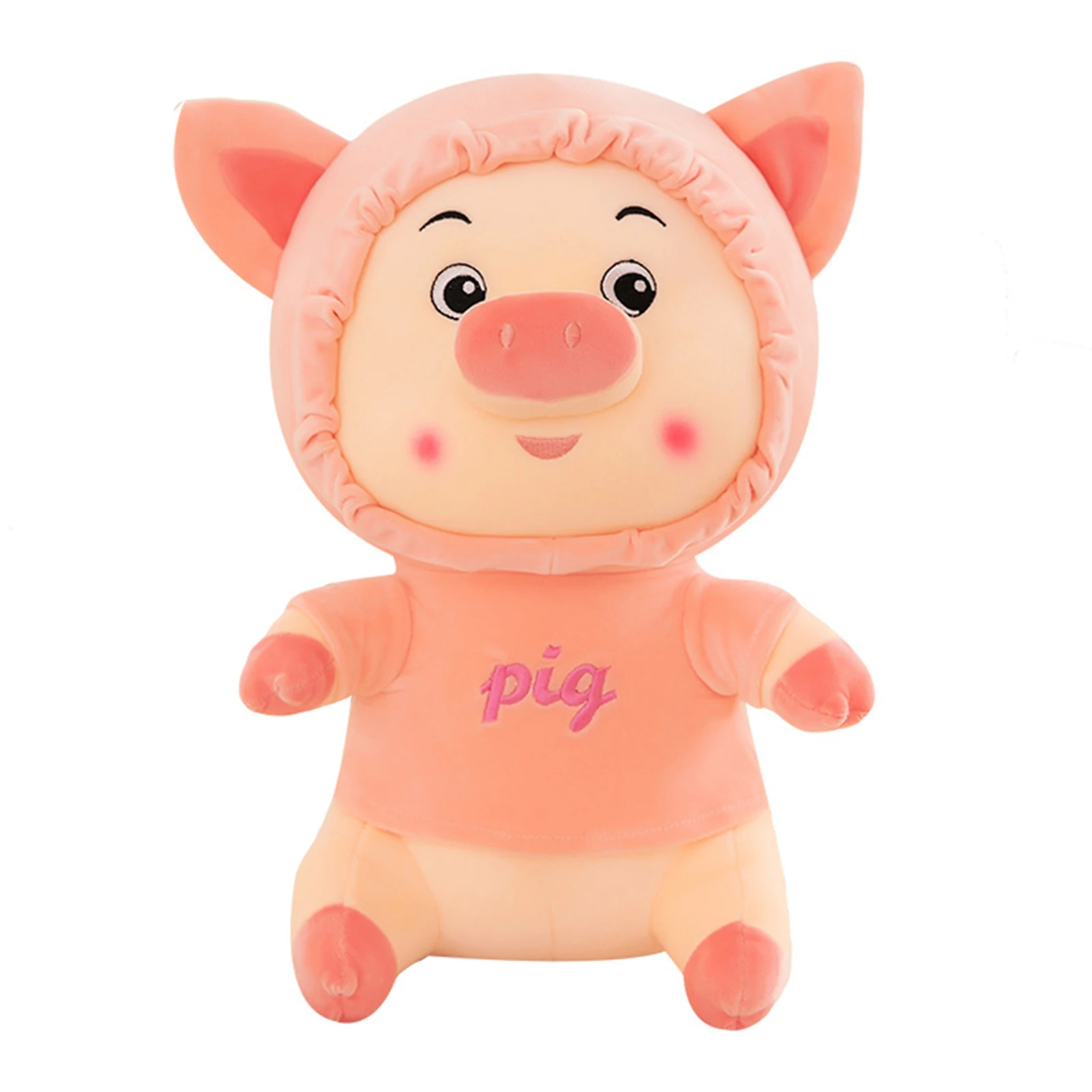 

Newborn Baby Plush Stuffed Toys Cartoon Sweater Pig Early Educational Toy