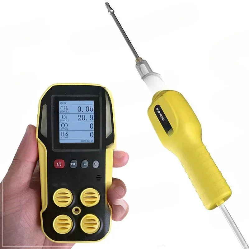 NO2 NH3 CH4 H2S CO O2 N2 LEL Handheld Pump Analyzer Portable Multi Gas Monitor Hot sales