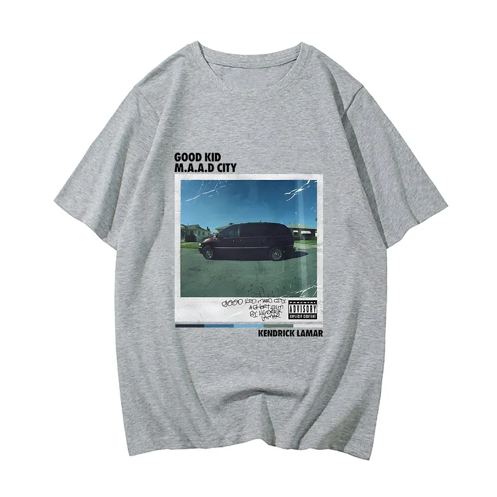 K. Dot Kendrick Lamar Duckworth Kung Fu Kenny T-shirts MEN Car Good Kid T Shirts 100% Cotton Tshirts Spring and Summer Oversized