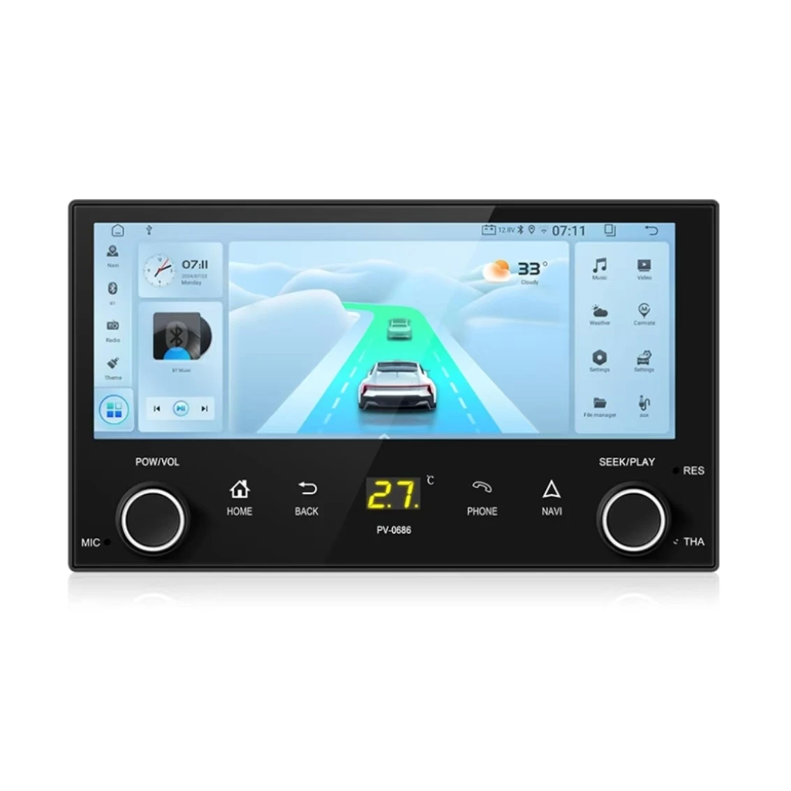 

6.86 Inch Universal Carplay Android Car Multimedia Navigation Player 2 Din MP5 Stereo FM Radio With Touch Screen