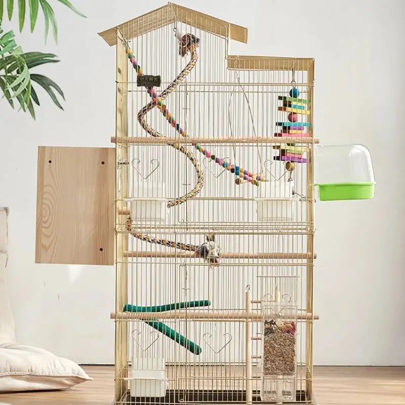 

Large Nest Parrot Bird Cage House Feeder Pigeon Carrier Toys Bird Cage Outdoors Budgie Gabbia Pappagallo Pet Products RR50BC