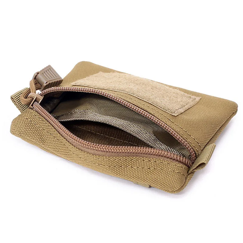 Outdoor Unsex Pouch Wallet Portable Travel Zipper Waist Bag for Camping Picnic Outdoor Personality Card Key Storage Bag