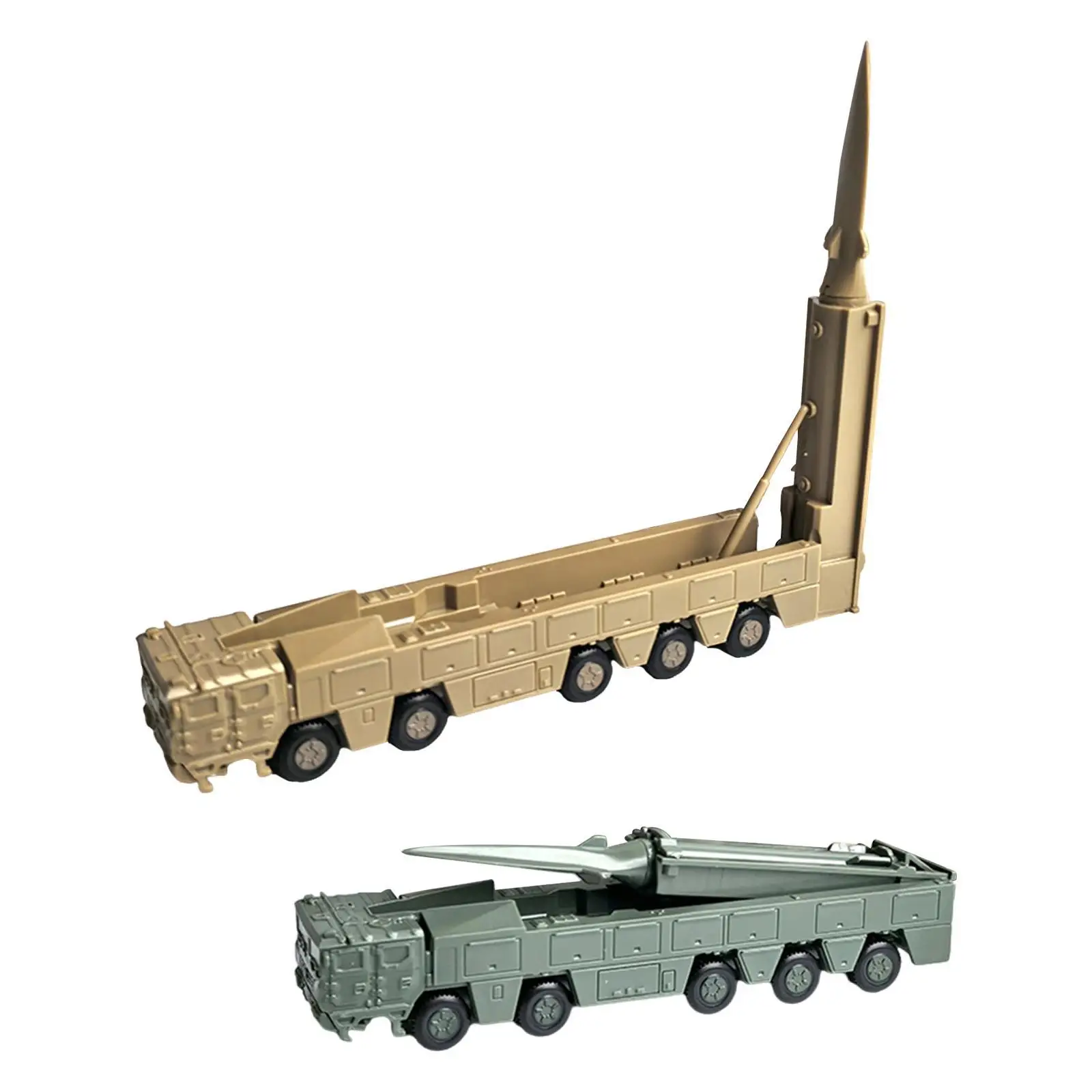 Simulation Miniature Launcher Truck 4D Vehicle Model Kit DIY Puzzle Toy for Home Office Decor