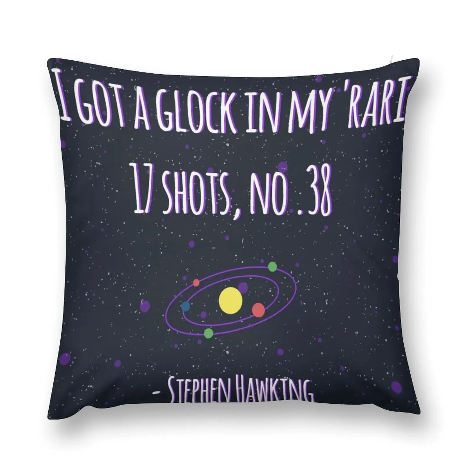 

Glock In My 'Rari - Stephen Hawking Throw Pillow Sofa Covers ornamental pillows for living room autumn decoration pillow