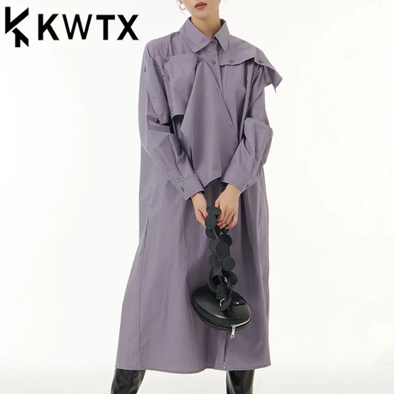 

KWTX Spring Summer 2025 Women’s Lightweight Trench Coat Minimalist Single Breasted Casual Elegant Chic Premium Quality Outerwear