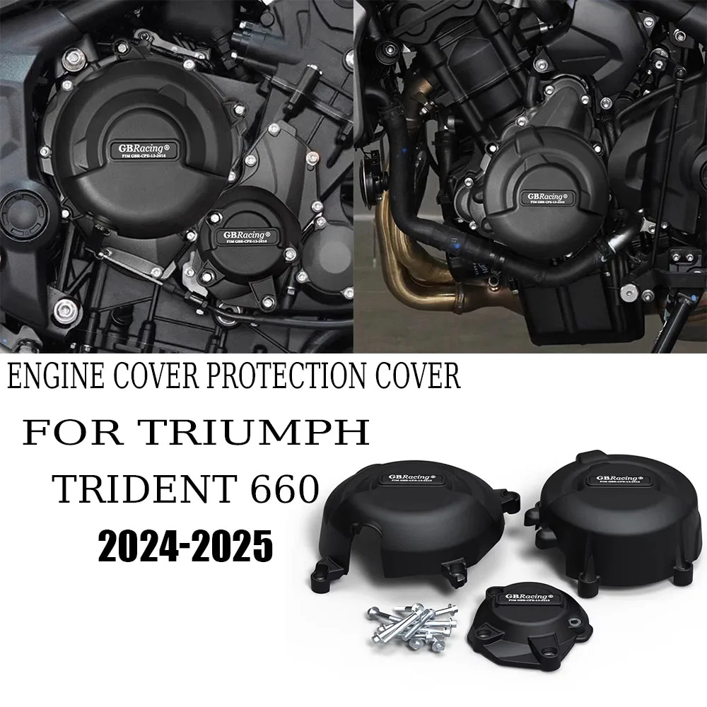 

Защитный кожух двигателя GB Racing для мотоцикла TRIUMPH TRIDENT 660 2024-2025, устройство защиты от падения, защита двигателя