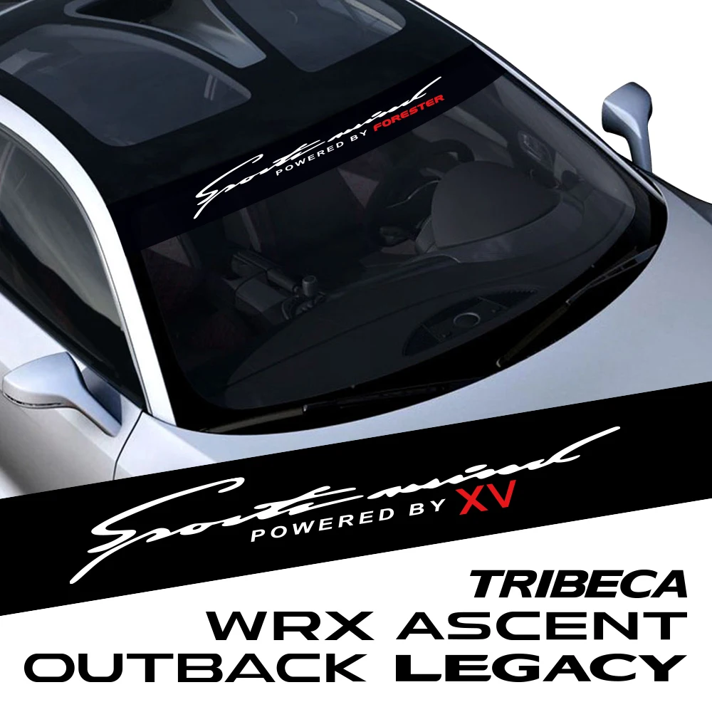 For Subaru Forester Levorg Legacy BRZ Sport Ascent Outback WRX Crosstrek Exiga Tribeca Car Windshield Stickers Auto Accessories