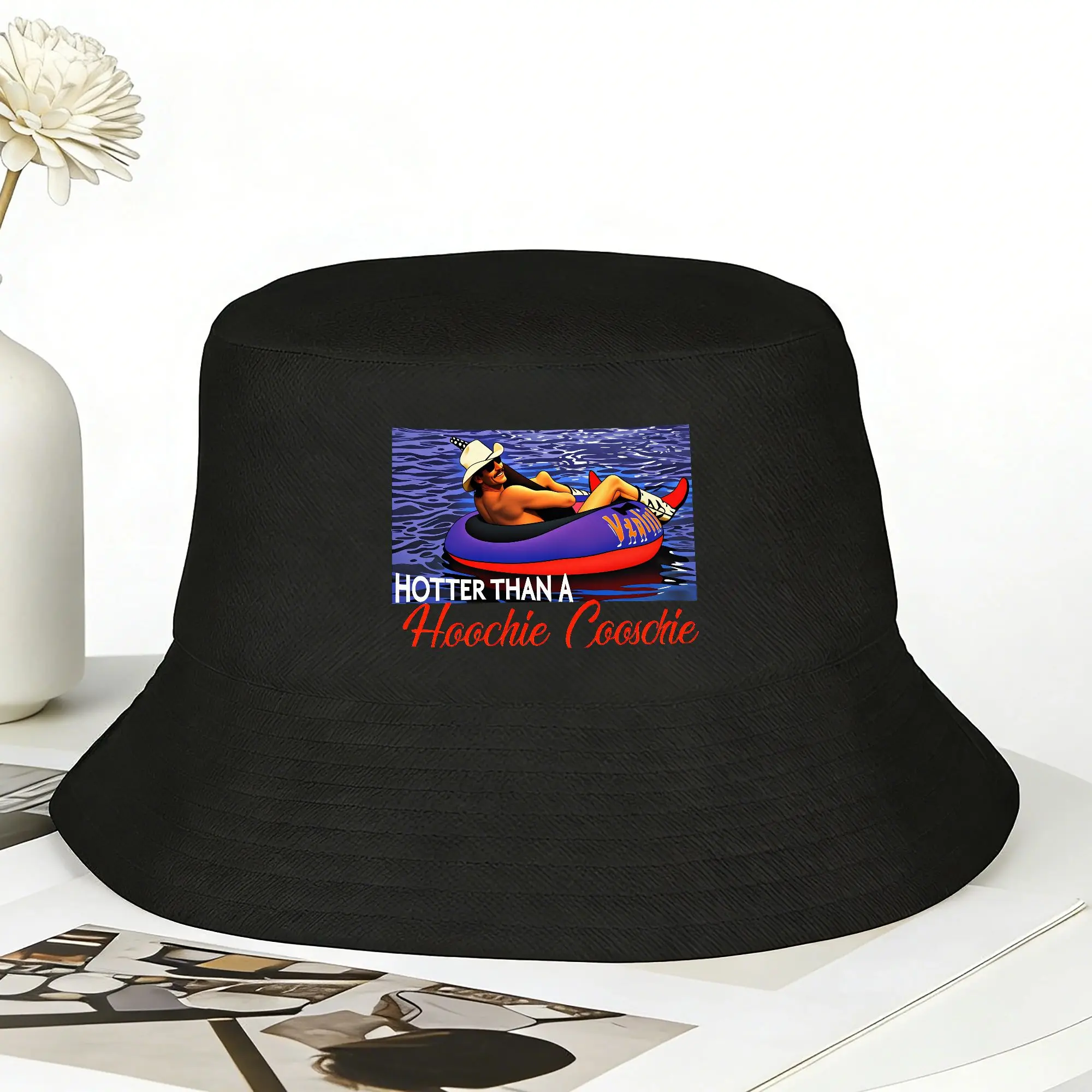 Hotter Than A Hoochie Coochie Chattahoochee Bucket Hat  Hawaii Fisherman Caps For Men Hunting Visor Hats Soft Fold Design Cap