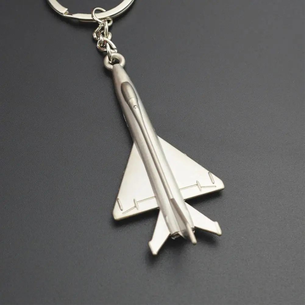 Plane Key Holder Realistic Fighter Keychain Lightweight Aircraft Model Keyring Portable Streamlined Plane Ornament for Travel