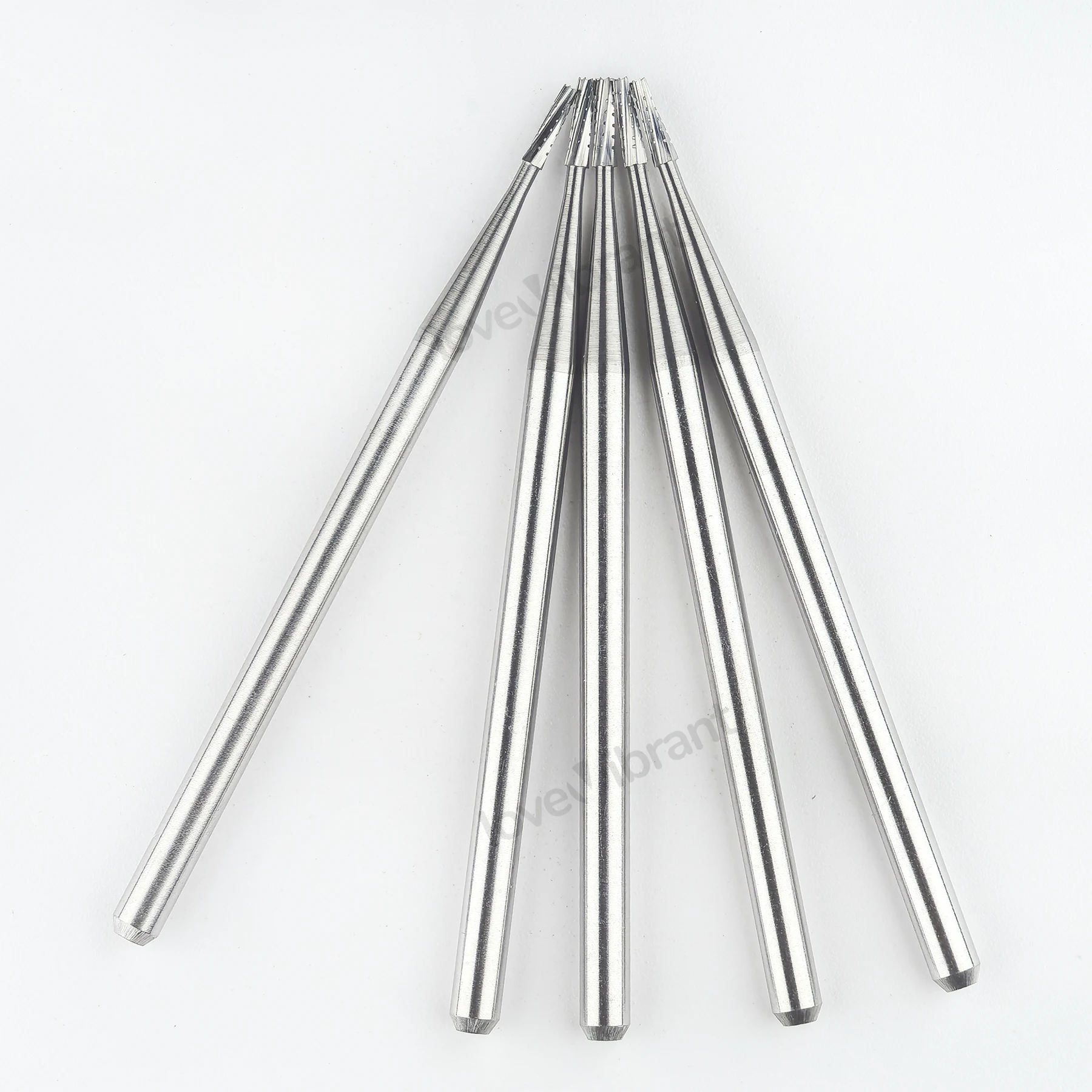 Dental Tungsten Carbide Burs Tapered Fissure Cross Cut Head Dental Strawberries HP701 For Straight Nose Cone Handpiece Dia2.35mm