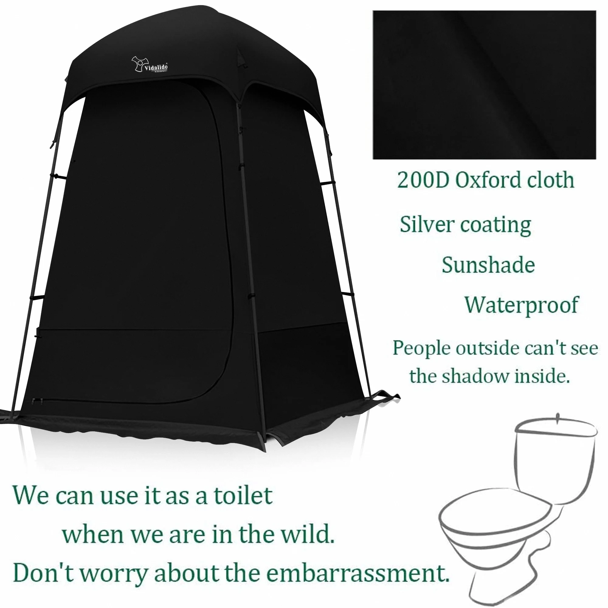 Tenda Privacy Auto-Apribile, T - Outdoor Camping Toilet Tent recensione e prezzo
