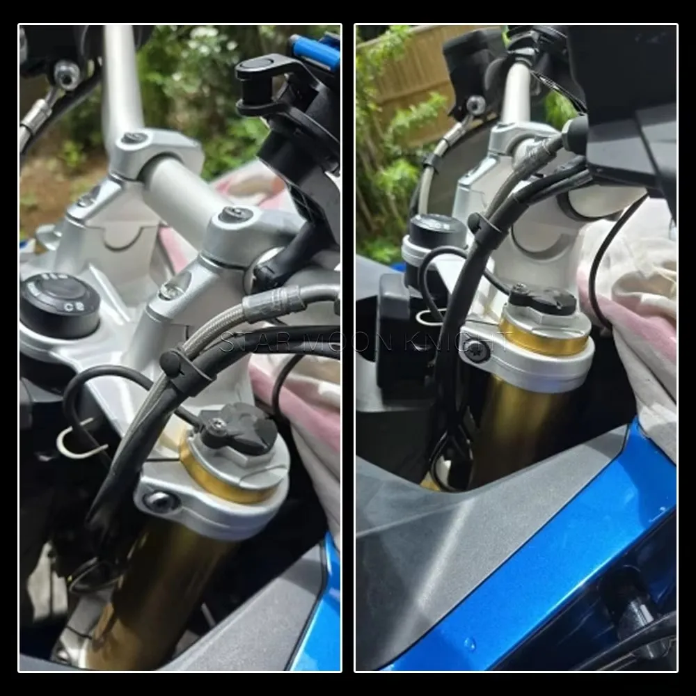 Handlebar Riser Clamp For BMW R1200R LC （2015-2019）R1250R LC （2019-2023）R 1200 1250 R Handle Bar Heighten Move Back Adapter