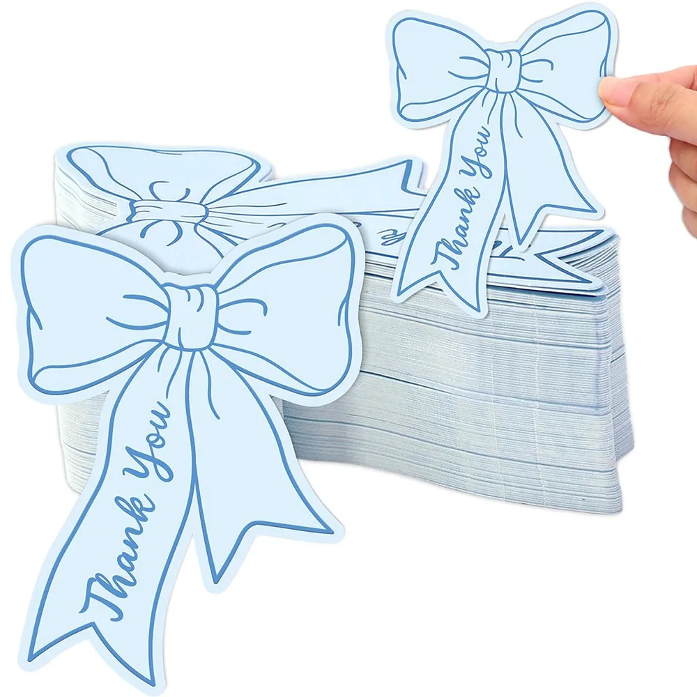 50 stuks roze strik mini-bedankkaartjes 2,5x3,5 inch strik kleine zakelijke notities voor winkels restaurants