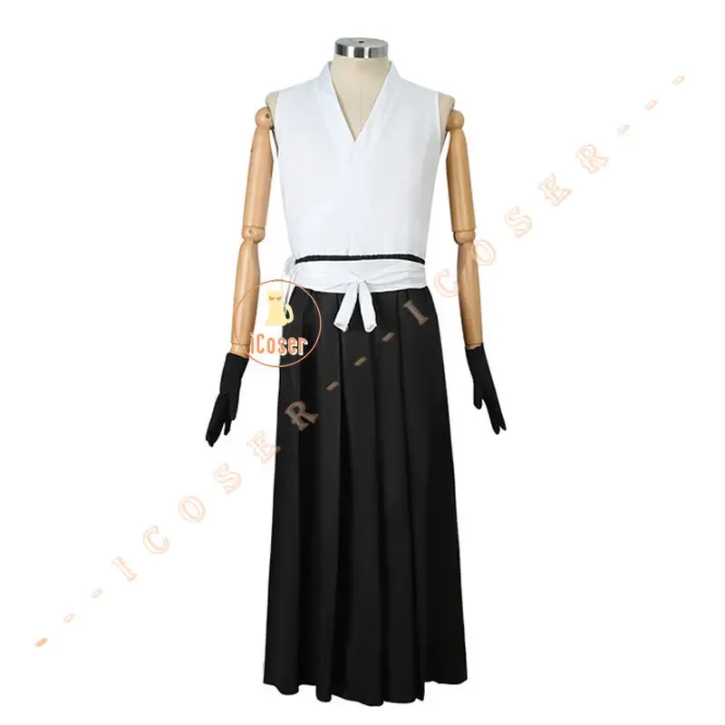 CosplayAnime Bleach Kurosaki Ichigo Costume Cosplay Parrucca da guerra nel sangue di mille anni Nero Shinigami Abbigliamento Uniforme Halloween