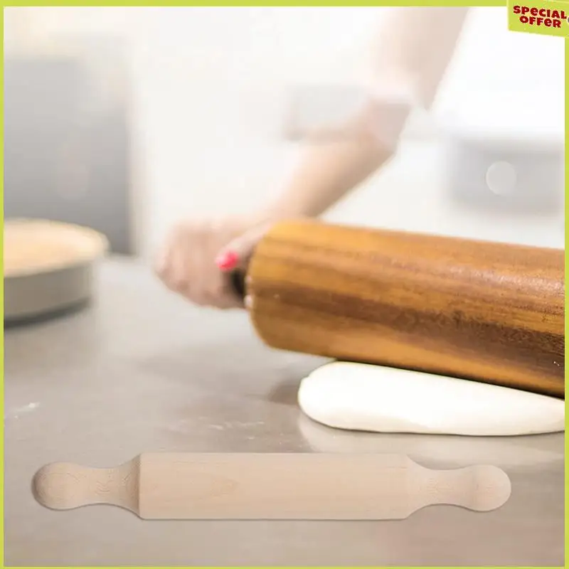 

A34R 60 Pieces Wooden Mini Rolling Pin 6 Inches Long Kitchen Baking Rolling Pin Small Wood Dough Roller For Children Fondant