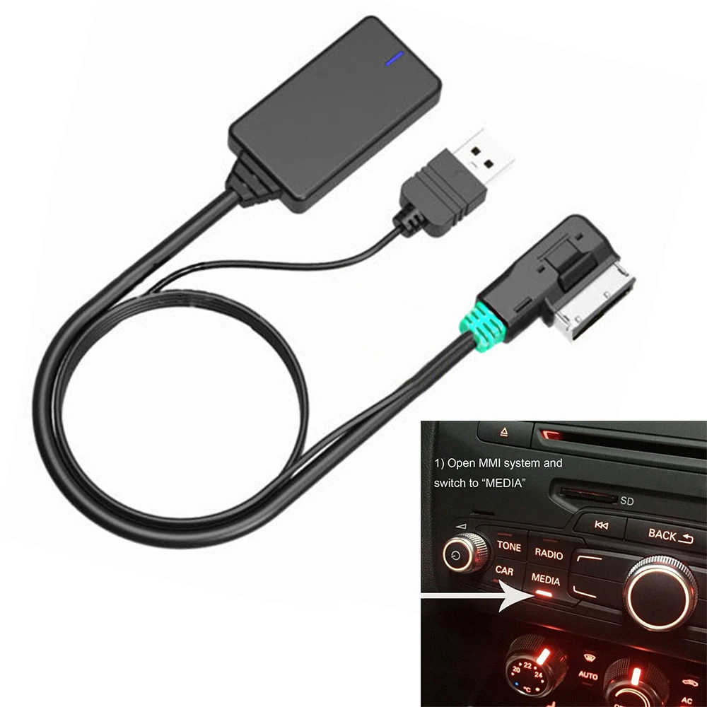 

Bluetooth Wireless Receiver AMI MMI MDI 2G 3G Wireless 5.0 AUX Cable Audio Adapter A1 A3 A4 A5S1