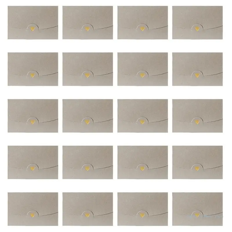 Envelope cor sólida M17F para cartão comemorativo 2 4 polegadas, pacote convite casamento com 20