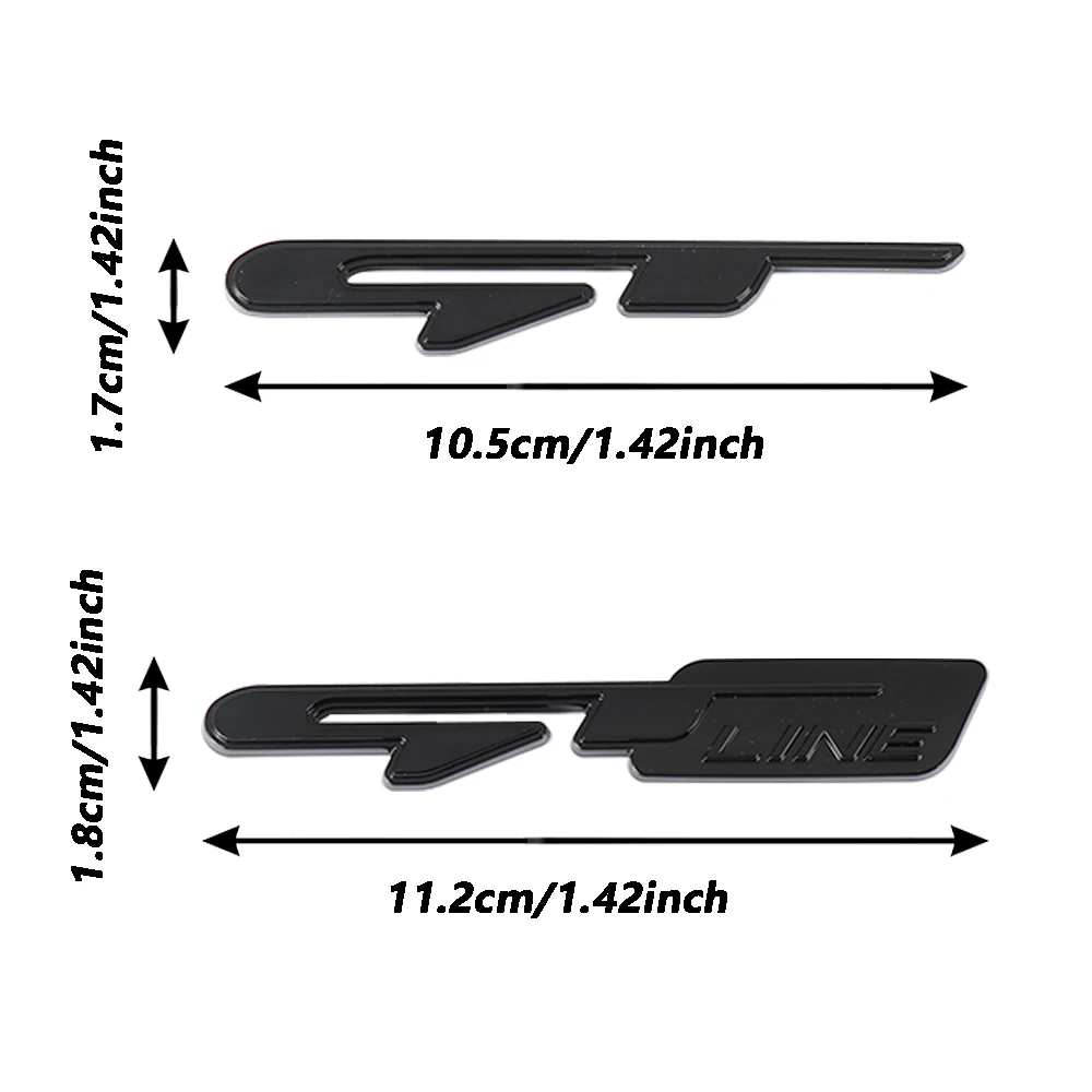 Car GT Line 3D ABS Emblem Auto Body Fender Badge Sticker For KIA Rio Ceed Sportage Cerato Soul Sorento Picanto Optima Niro Sonic