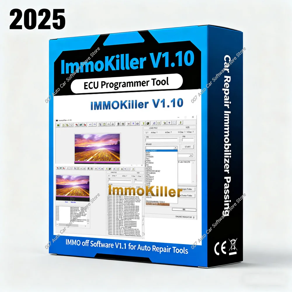 

2025 ImmoKiller V1.10 ECU Programmer Tool Car Repair Immobilizer Passing IMMO off Software V1.1 for Auto Repair Tools