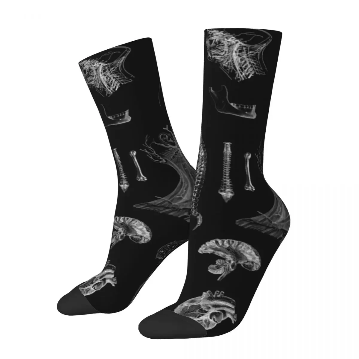 

Vintage Anatomy Goth Socks Men's Women's Funny Happy Witchcraft Socks Spring Summer Autumn Winter Middle Tube Socks Gifts