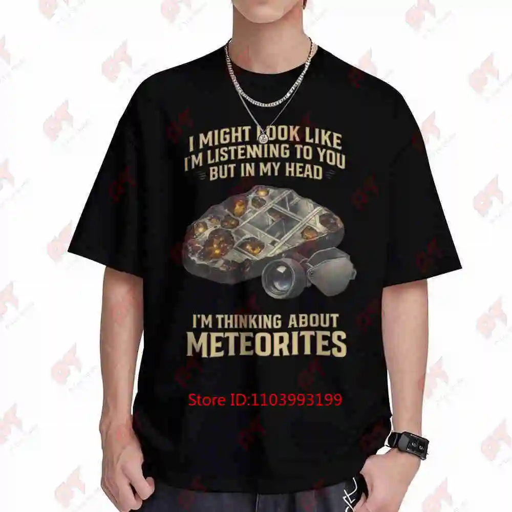 Meteorites Collectors Vintage Meteorite Slice Short Sleeve Tee 100% Cotton T-Shirt
